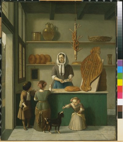 De Bakkerij, c.1680 door Job Berckheyde