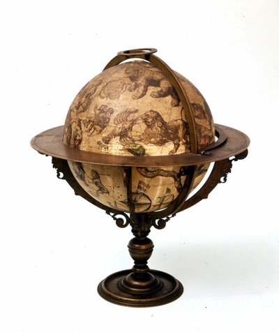 Hemelglobe door Jodocus Hondius door Jodocus Hondius