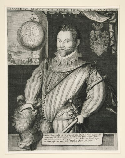 Sir Francis Drake door Jodocus Hondius