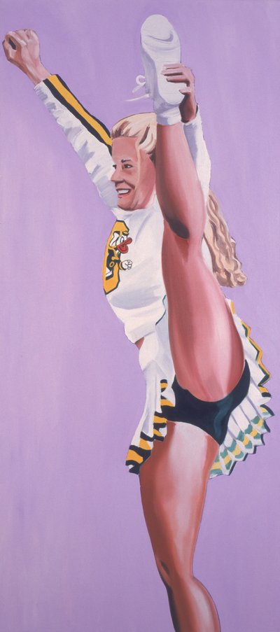 Oregon Ducks cheerleader door Joe Heaps Nelson