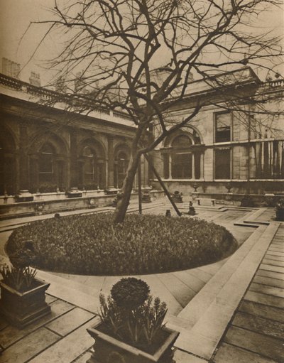 Een architectonische inspiratie: De tuinzaal in de Bank of England, ca. 1935 door Joel