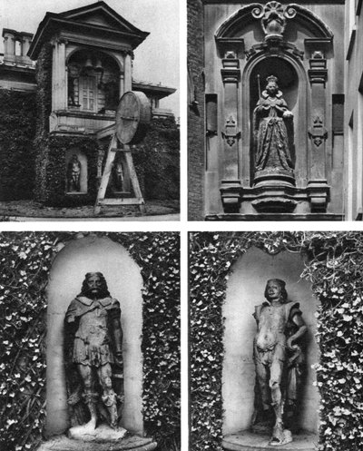 Klok en standbeelden, Kerk van St Dunstan-in-the-West, Londen, 1926-1927 door Joel