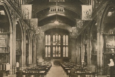 Bibliotheek van de Guildhall waar elke Londenaar naartoe zou moeten gaan, ca. 1935 door Joel