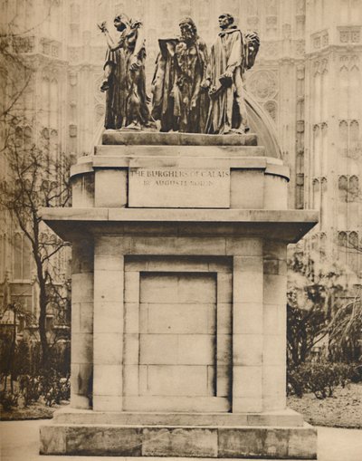 De Burgers van Calais in de Victoria Tower Gardens, ca. 1935 door Joel
