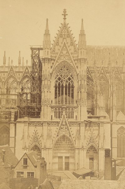 Schwanthaler en Mohr reliëf bij de zuidelijke ingang van de Dom van Keulen door Joh. Franz Michiels