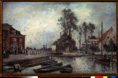 Kanaalkade door Johan Barthold Jongkind