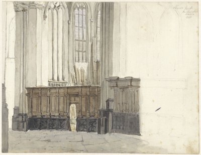 Drapenierskapel in de Nieuwe Kerk te Amsterdam door Johan Adolph Rust