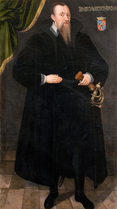 Per Brahe de Oudere 1520-1590, ca. 1581 door Johan Baptista van Uther