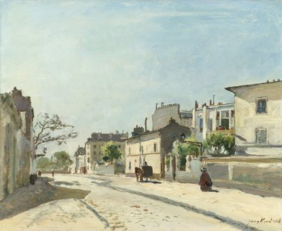 Rue Notre-Dame, Parijs door Johan Barthold Jongkind (signed by artist)