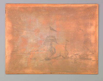 Steiger in de haven van Honfleur door Johan Barthold Jongkind (signed by artist)