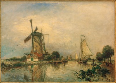 Bij Overschie door Johan Barthold Jongkind