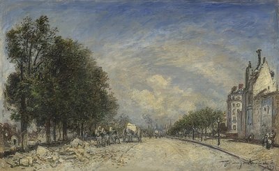 Boulevard de Port-Royal, Parijs door Johan Barthold Jongkind