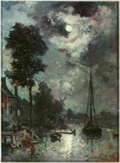 Maanlicht door Johan Barthold Jongkind