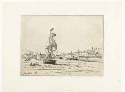 De haven van Honfleur door Johan Barthold Jongkind