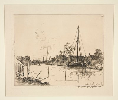 Het Kanaal door Johan Barthold Jongkind