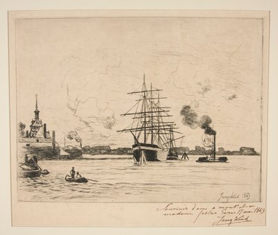 De Oude Haven van Rotterdam door Johan Barthold Jongkind