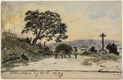 Ornacieux (recto en verso) door Johan Barthold Jongkind