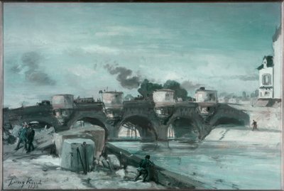 Parijs, Pont Neuf door Johan Barthold Jongkind