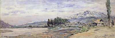 Sneeuw op de bergen bij Grenoble, 12 en 13 september 1882 door Johan Barthold Jongkind