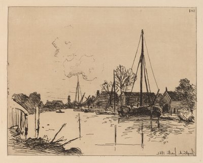 Het Kanaal door Johan Barthold Jongkind