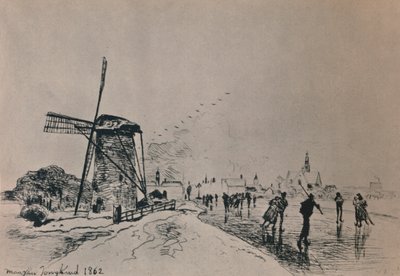 Uitzicht op de stad Maassluis, 1862, 1946 door Johan Barthold Jongkind