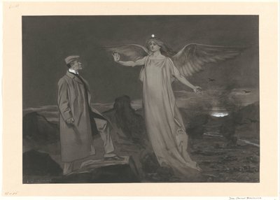 Chamberlain en de Vredesengel door Johan Braakensiek