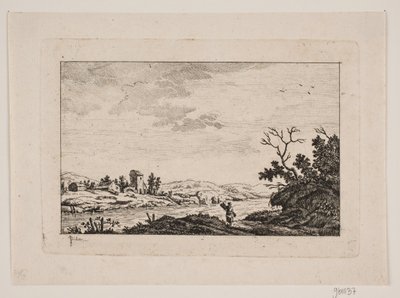 Landschap met Rivier door Johan Bülow