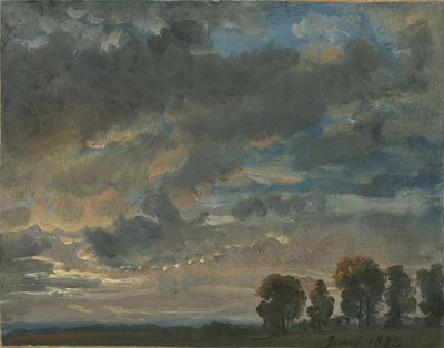 Wolken in de avond door Johan Christian Dahl