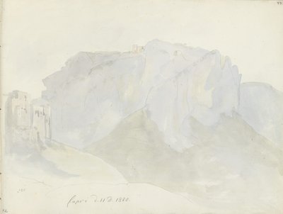 Monte Solaro gezien vanaf Capri door Johan Christian Dahl