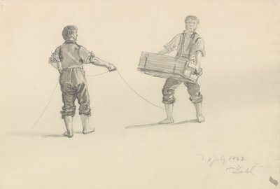 Twee mannen door Johan Christian Dahl