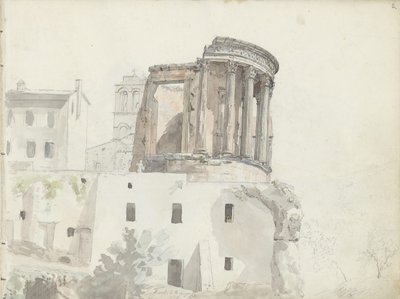 “Tempel van Vesta”, Tivoli door Johan Christian Dahl