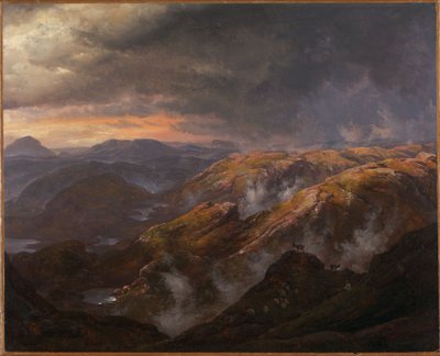 Uitzicht vanaf de Lyshornet door Johan Christian Dahl