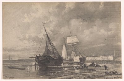 Vlissingen door Johan Conrad Greive (signed by artist)