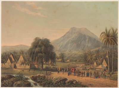 Huwelijksoptocht aan de voet van de berg Salak op Java door Johan Conrad Greive