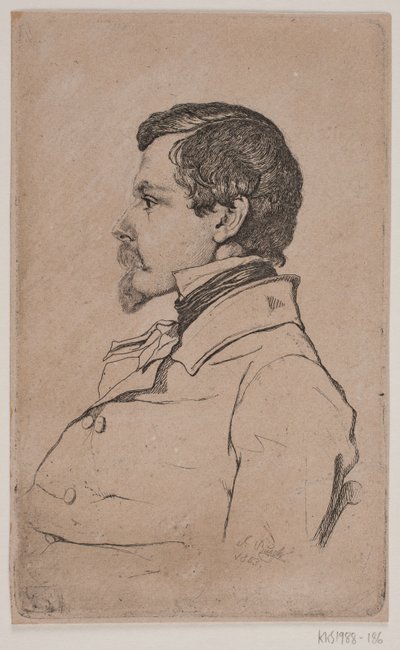 Portret van Jacob Kornerup door Johan Frederik Busch