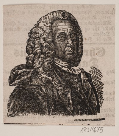 L. Holberg door Johan Frederik Rosenstand
