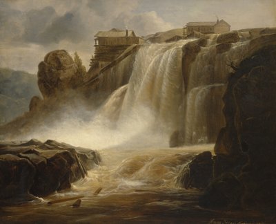 Haugfossen door Johan Fredrik Eckersberg