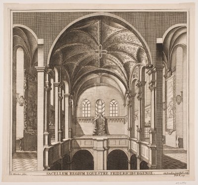 Deens: De bovenste ronde in de slotkerk van Frederiksborg door Johan Friedlein
