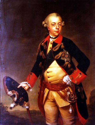 Portret van Willem V van Nassau-Dietz, Prins van Oranje door Johan Georg
