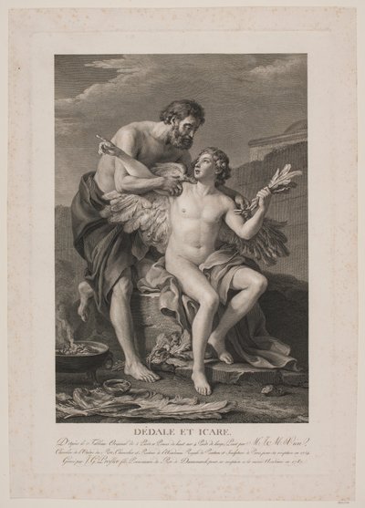 Dédale et Icare door Johan Georg Preisler