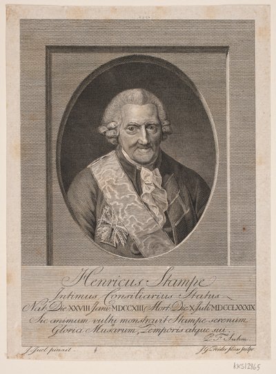 Henrik Stampe door Johan Georg Preisler