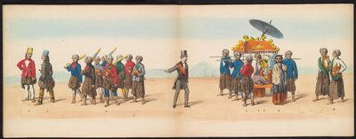 Maskerade van de Delftse studenten, 1857 (plaat 5) door Johan Hendrik Hoffmeister