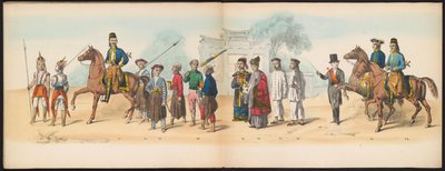 Maskerade van de Delftse studenten, 1857 (plaat 8) door Johan Hendrik Hoffmeister