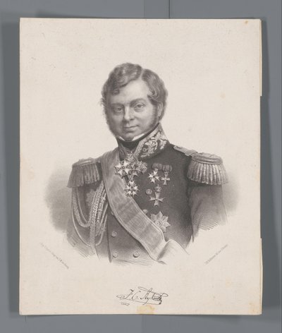 Portret van Julius Constantijn Rijk door Johan Hendrik Hoffmeister