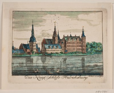Kasteel Frederiksborg door Johan Herman Thiele