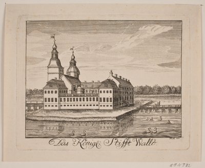 Kasteel Vallø door Johan Herman Thiele