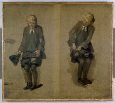 Twee schetsen van David Garrick in karakter, 18e eeuw door Johan Joseph Zoffany