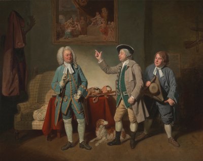 Edward Shuter, John Beard en John Dunstall in Isaac Bickerton