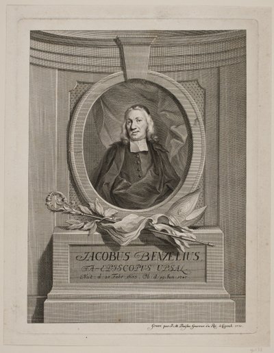 Bisschop Jacob Benzelius door Johan Martin Preisler