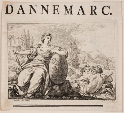Vignet voor P. H. Mallet: Histoire de Danemarc I, 1758 door Johan Martin Preisler